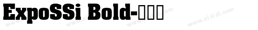 ExpoSSi Bold字体转换